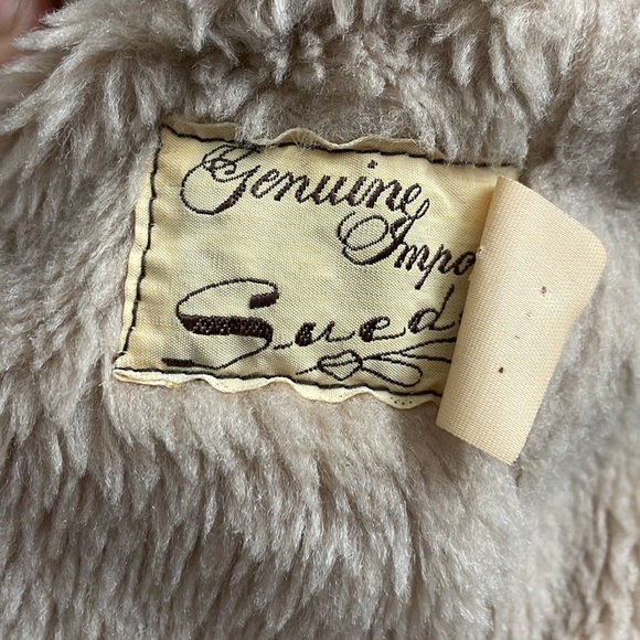 Vintage Garsel Suede Bomber Jacket, Size 38 (small) Distressed - Picture 5 of 5